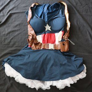 Vintage Captain America Wonder Woman Costume